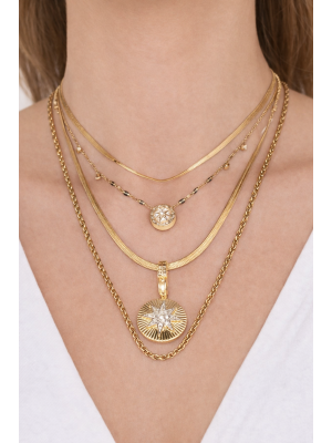 ÇELİK KOLYE GALAXY STAR 4’LÜ SET